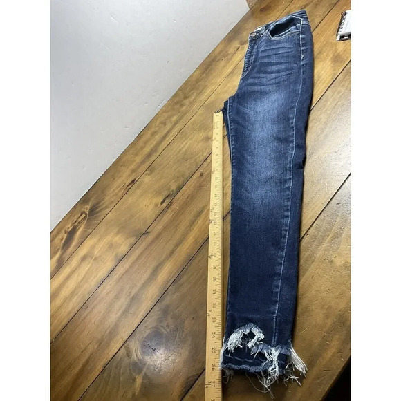 KANCAN Women’s Jeans Estilo Raw Hem Size 3/25 Blue 5-Pocket - Picture 12 of 12